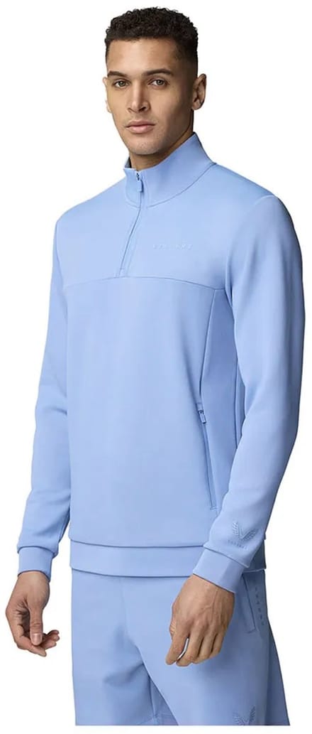 Castore Cmd40920 Sweatshirt Met Halve Rits Blauw M Man