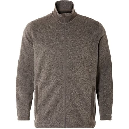 LIVERGY Heren fleecevest - Plus size (Bruin, XXL)