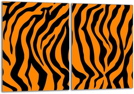 TMK ArtDeko - Snijplank - Glas - Osłona kuchenki - 40x52 cm
