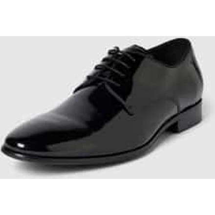 Derby schoenen van leer met vetersluiting, model 'SILVANO'