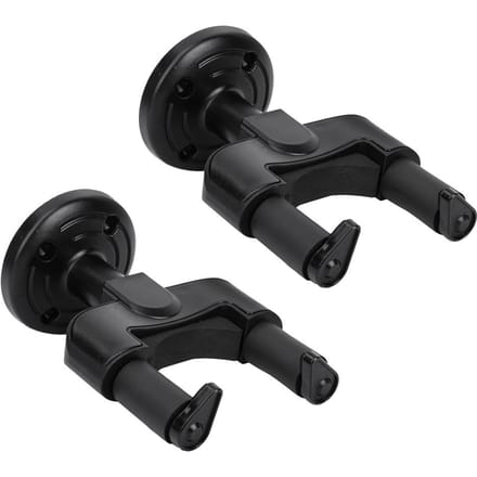 Lot de 2 crochets de fixation murale en ABS de qualité pour guitare basse, mandoline, banjo, violon black