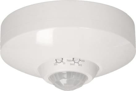 Bewegingssensor voor lamp binnen - Pir bewegingsmelder inbouw - Doorgangsmelder 360° - Motion sensor 2000 Lux - Wit