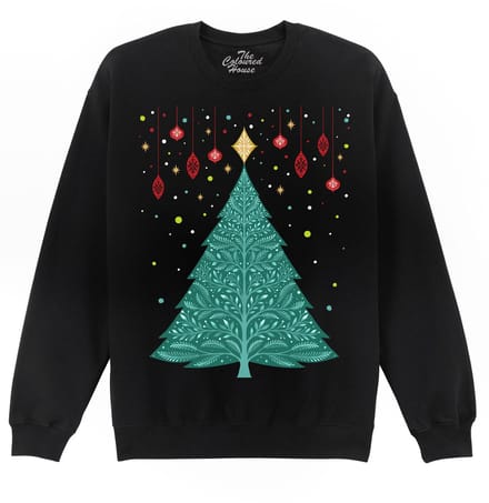 Kerstboom Christmas Night Vintage Tree The Coloured House Sweater S