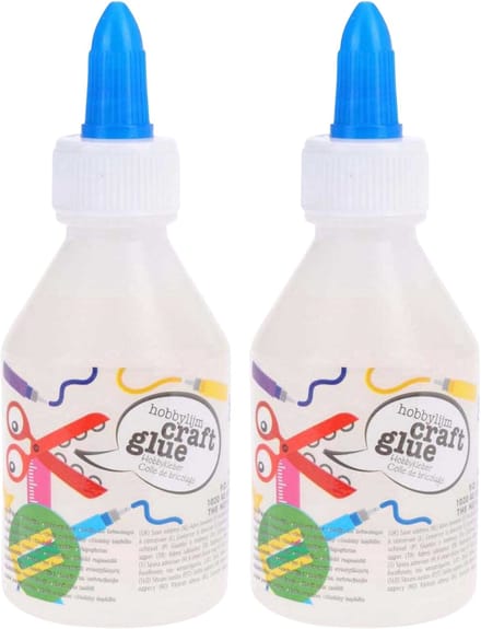 Topwrite Hobby lijm - 2x - 100 ml - transparant - snel drogend - met doseerdop - kindvriendelijk
