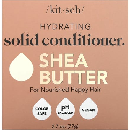 Kitsch, Hydrating Solid Conditioner, Shea Butter, Sweetened Pumpkin and Shea, 1 Pack, 2.7 oz (77 g) beige