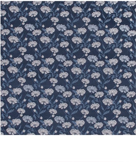 TRESANTI | ENRICH | Zijden pochet pioenRozen | Blauw