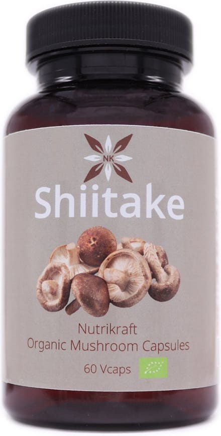 Nutrikraft - Shiitake Capsules Bio 450mg 60 Caps - Pot 60 Capsules - Nutrikraft