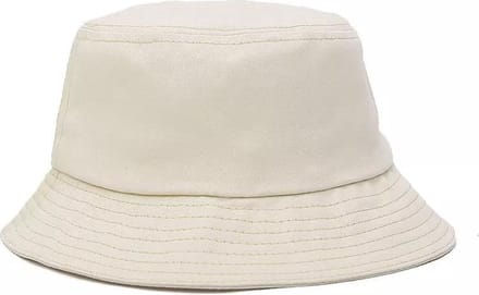 Bucket Hat Beige Wit Maat M/L Unisex Zonnehoed Hoedje UV