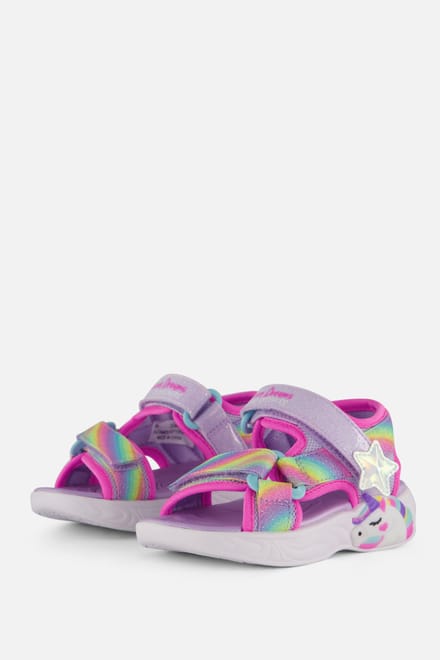 Skechers Skechers Unicorn Dreams Sandalen roze Textiel