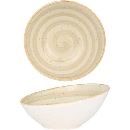 Bonna Serveerschaal - Aura Terrain - Porselein - 16 cm (350cc) - set van 2