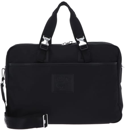 LACOSTE business tas schoudertas met laptopvak Lacoste Classics Computer Bag Noir zwart