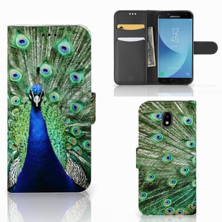 Samsung Galaxy A30 Telefoonhoesje met Pasjes Pauw