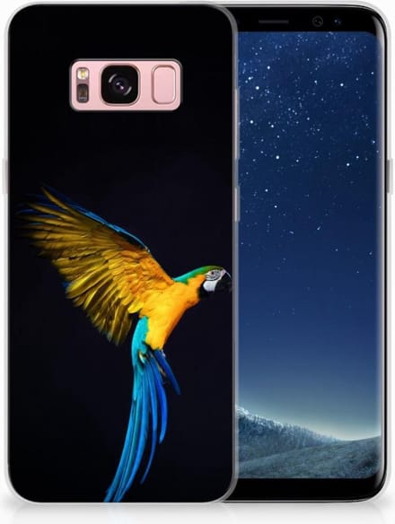 Samsung Galaxy S8 TPU Hoesje Papegaai