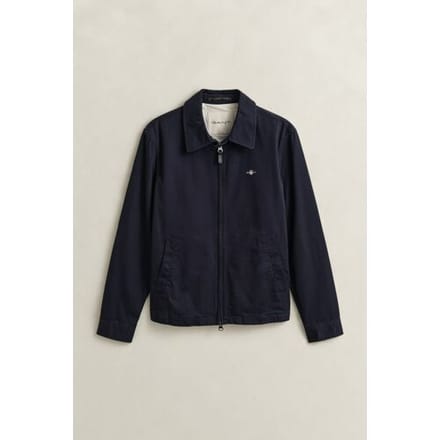 Gant Jack Solid Color Organic Cotton Windcheater Avond Blauw / male