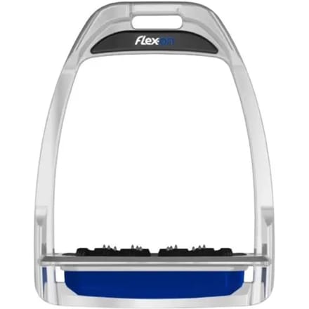 Platte Ultra Grip Stirrup Zwart/Zwart/Blauw Flex-On Hunter H