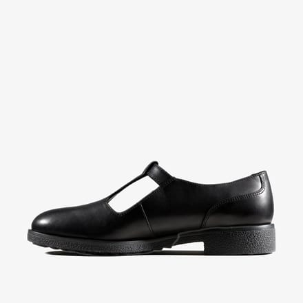 Griffin Stad Zwarte Leren Schoenen