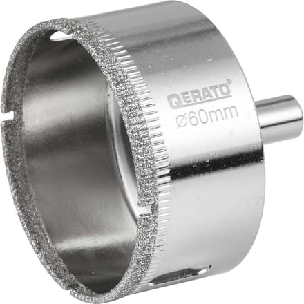 Qerato Tegelboor 60 mm nat - Glasboor - Diamantboor