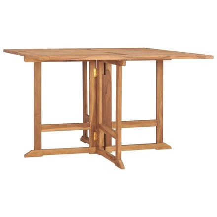 vidaXL - Tuintafel - inklapbaar - 110x110x75 - cm - massief - teakhout