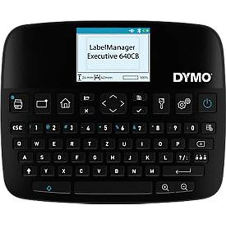 DYMO LabelManager Executive 640 CB draagbare labelprinter | Compacte labelmakermachine met QWERTZ-toetsenbord | Bluetooth- en USB-connectiviteit | Compatibel met DYMO D1 standaard en duurzame labels