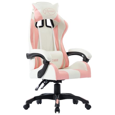 vidaXL - Racestoel - kunstleer - roze