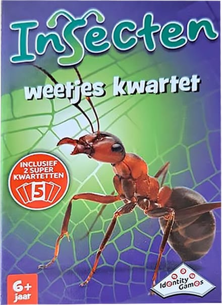 Identity Games Insecten Weetjes Kwartet - 2 tot 4 Spelers - 6+ Jaar