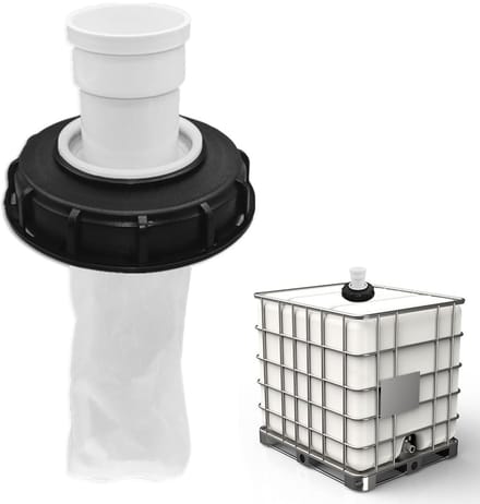 Waterfilter voor IBC-deksel met wasbare nylonfilter