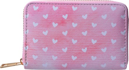 Juleeze Portemonnee 10x15 cm Roze Polyester Hartjes