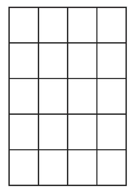 A4 etiketten 45,2 x 54,8 mm wit (100 vel)