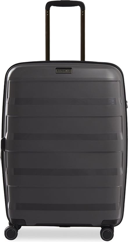 Stratic Straw+ - koffer medium - 66x45x28 cm - 3,7 kg - 65-74 L - spinner - grijs