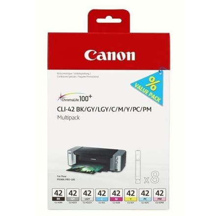 Set inktpatronen »CLI-42« (CLI-42 BK/GY/LGY/C/M/Y/PC/PM)