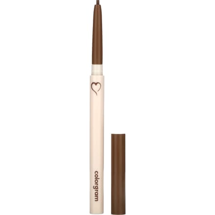 Colorgram, Shade Reforming Slim Pencil Liner, 04 Warm Brown, 0.12g (0.004oz) white