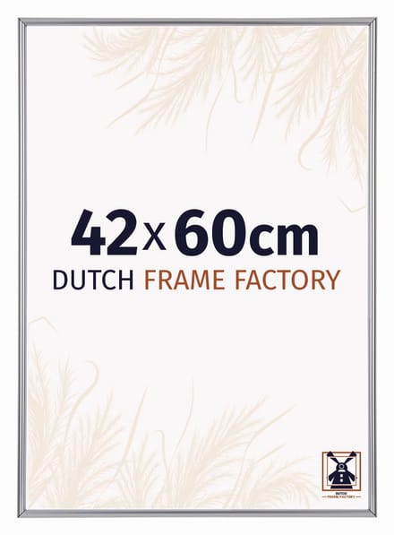 Fotolijst 42x60 cm - Kunststof - Zilver Hoogglans - Angers