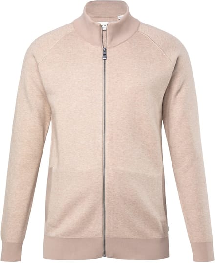 JP 1880 - Heren - Cardigan duurzaamheid gerecyclede materialen - Natuur melange - Maat L