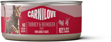 Carnilove can turkey / reindeer - 12x100 gr