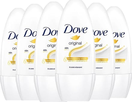Dove Original Deodorant Roller - 6 x 50 ml - Voordeelverpakking