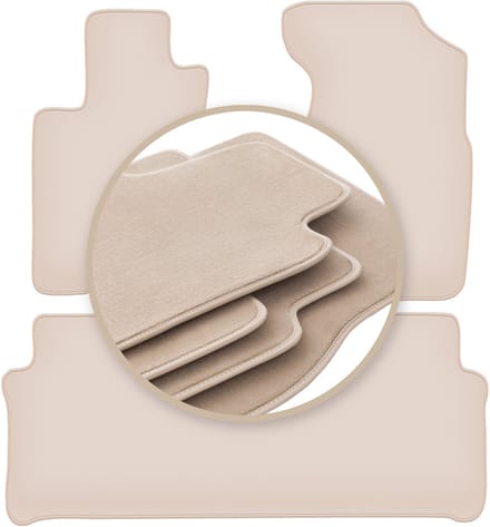 PREMIUM beige vloermatten voor: Honda CR-V II SUV 2001-2006