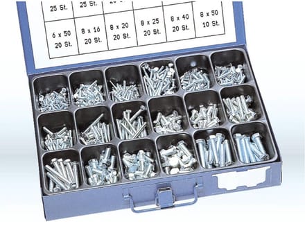 Dresselhaus Zeskantbouten Assortiment – 650-delig – DIN 933
