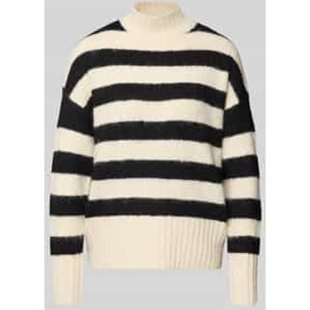 Gebreide pullover met ribboorden, model 'ILENE'