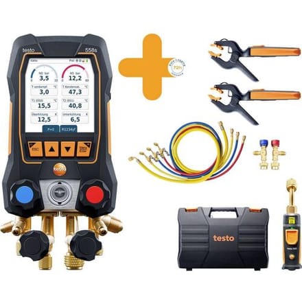 testo 0564 3558 Smart vacuümset Druk, Temperatuur Met vulslangset