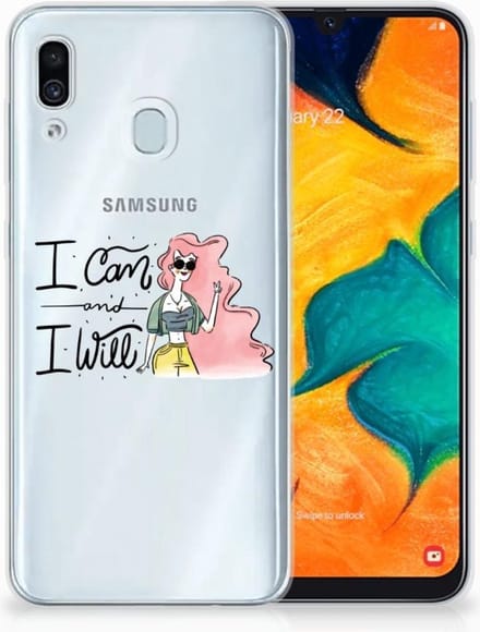 Samsung Galaxy A30 Telefoonhoesje met Naam i Can