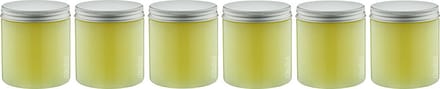 Bodyscrub-Gel Hamam - 400 gram - Pot met aluminium deksel - set van 6 stuks - Hydraterende Lichaamsscrub