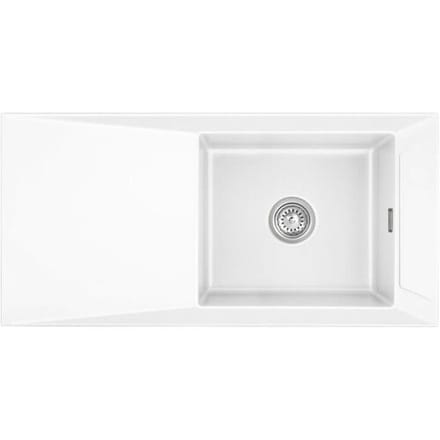 Systemceram Keradomo Siro 100 Reversible inset sink with eccentric actuation, without tap hole 508002-12