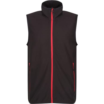 Regatta Heren Navigate Fleece Gilet (Zwart/Klassiek Rood)