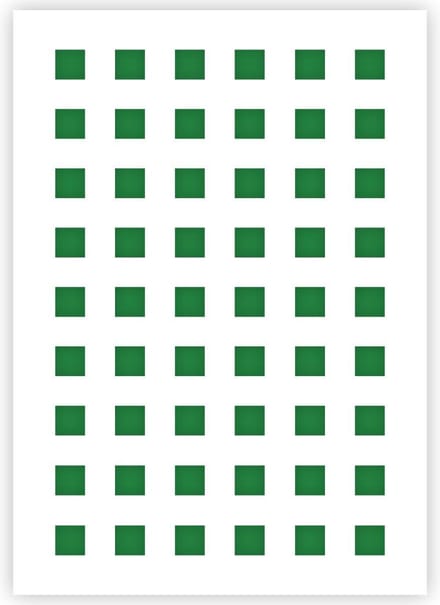 QBIX Vierkantjes Patroon Sjabloon - A5 Formaat - Kunststof - Stencil
