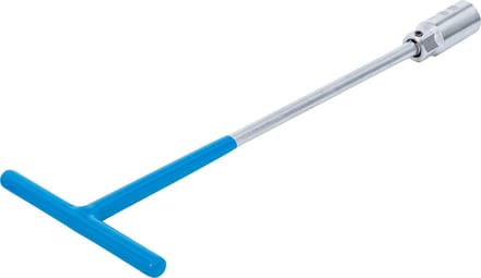 BGS Bougiesleutel met T-greep, kogelscharnier 21 mm