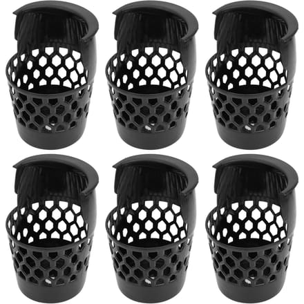 6 Stuks Biljartbal Opbergzakken Plastic Pooltafel Web Manden Drop Net Tas Accessoire M black