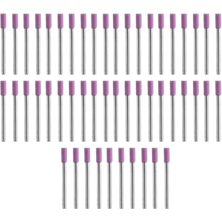 50 pièces/ensemble Meule Affûtage Queue Outils Rotatifs avec Tête en Pierre Abrasive 4 mm