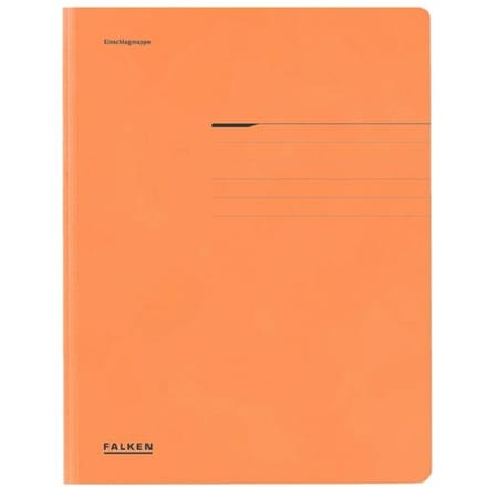 FALKEN verzamelmap, A4, flappen, manillakarton, oranje