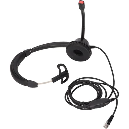 Monoaurale klantenservice headset volumeaanpassing enkelzijdige oorkoptelefoon met microfoon met ruisonderdrukking