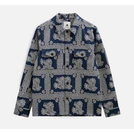Anerkjendt 902244 akoscar flower overshirt 3059 sky captain